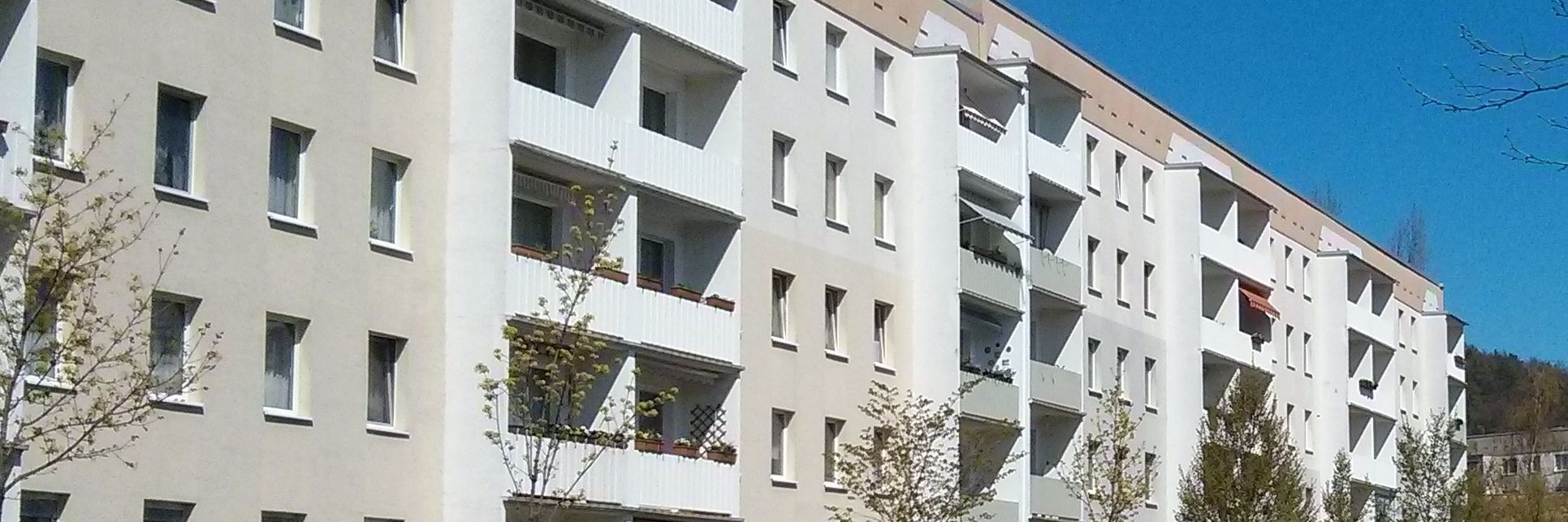 Typischer DDR Plattenbau: WBS 70