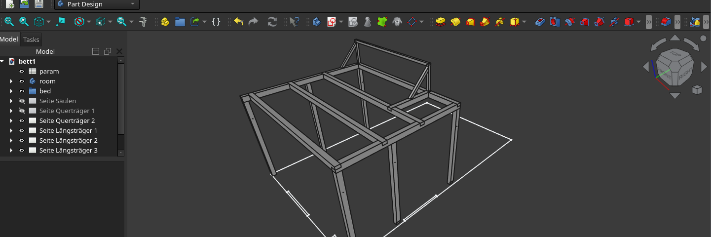 3D-Konstruktion mit FreeCAD