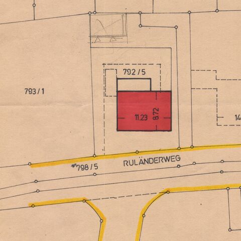 Plan Haus Lageplan Lageplan Wohnhaus Ruländerweg 6, 76356 Weingarten