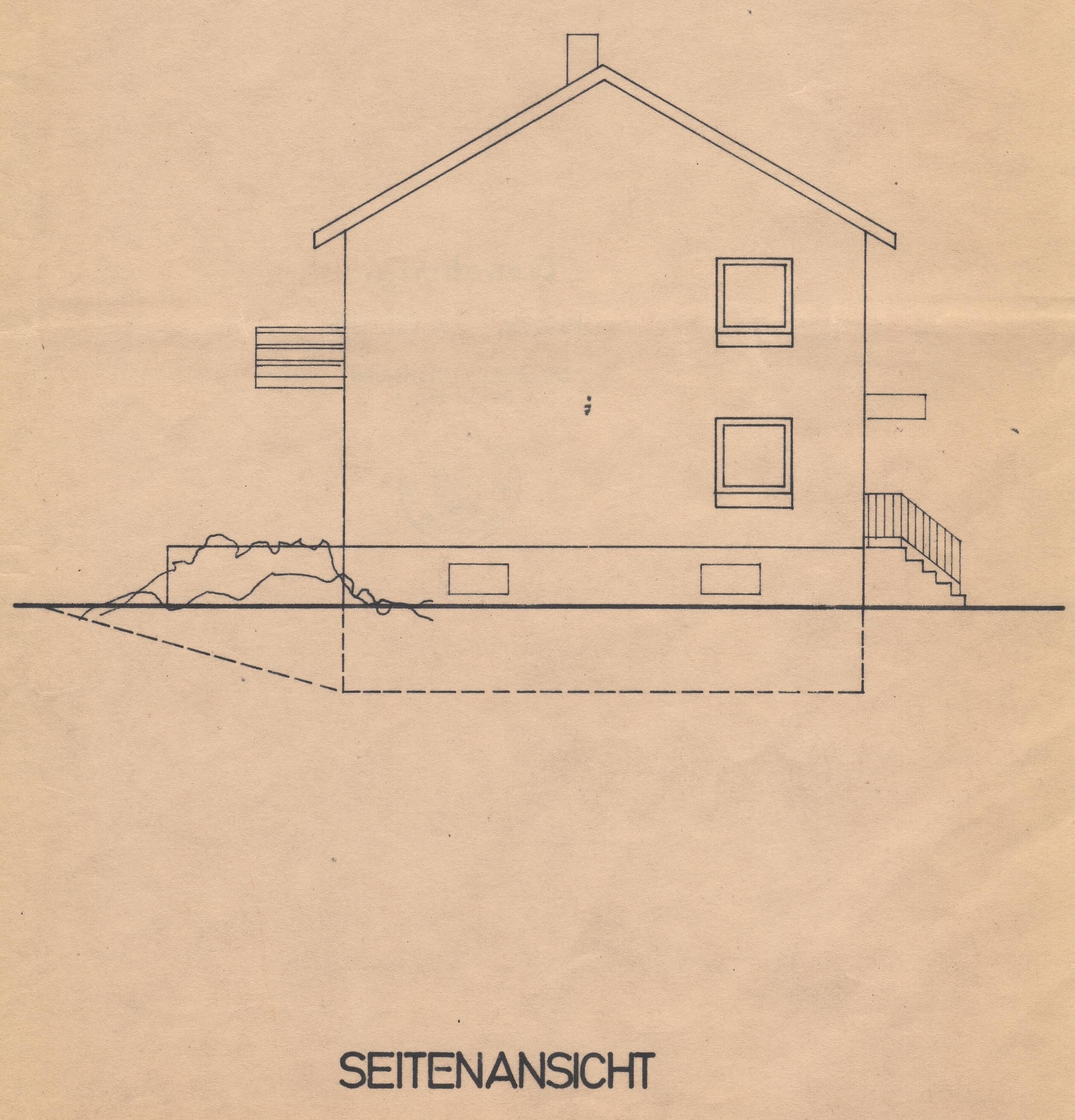 Seitenansicht Wohnhaus